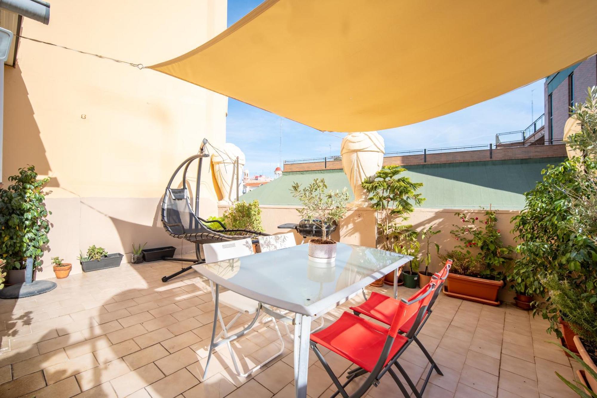 Ferienwohnung Atico De Lujo Plaza Ayuntamiento Valencia Exterior foto
