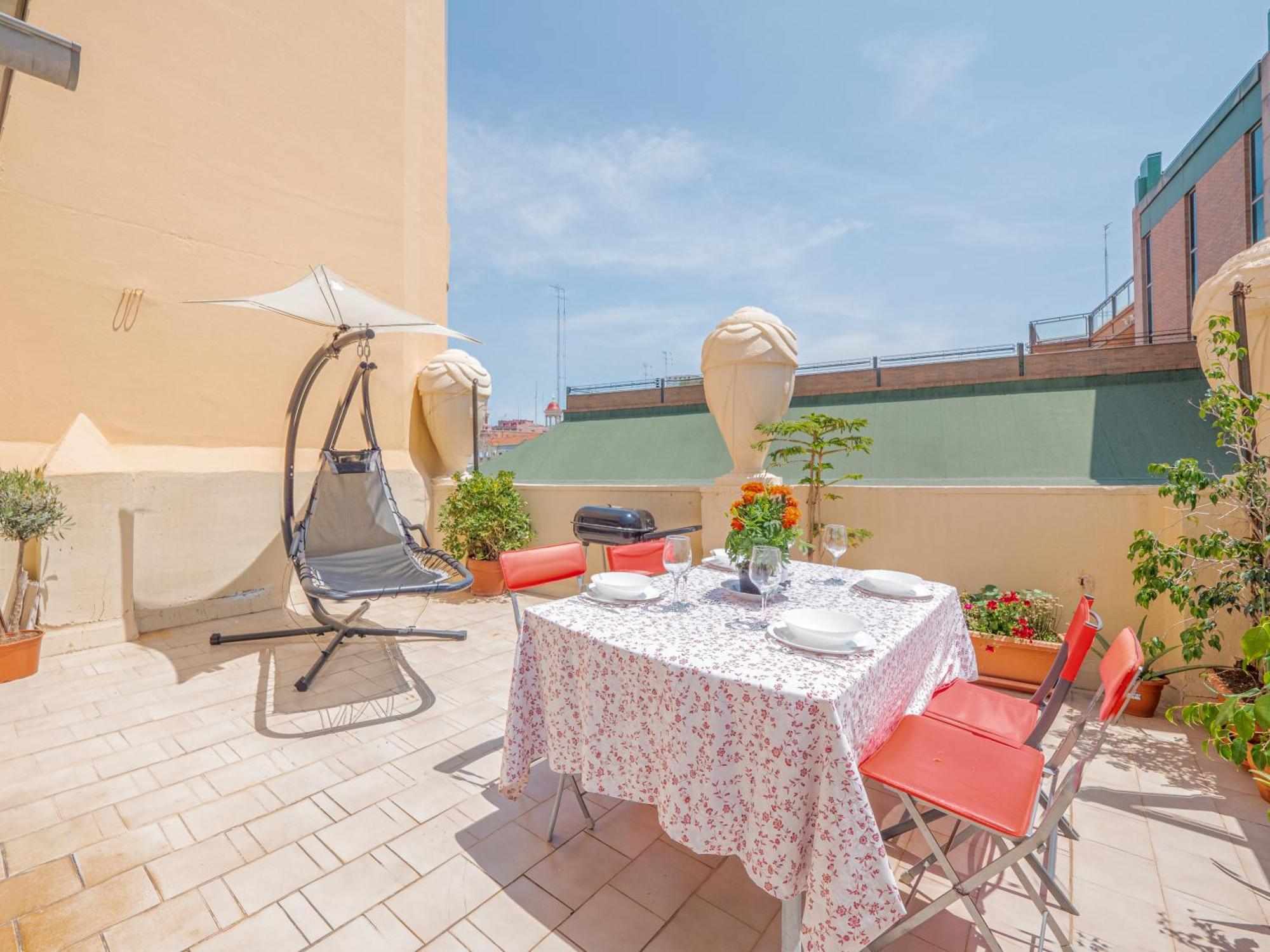 Ferienwohnung Atico De Lujo Plaza Ayuntamiento Valencia Exterior foto