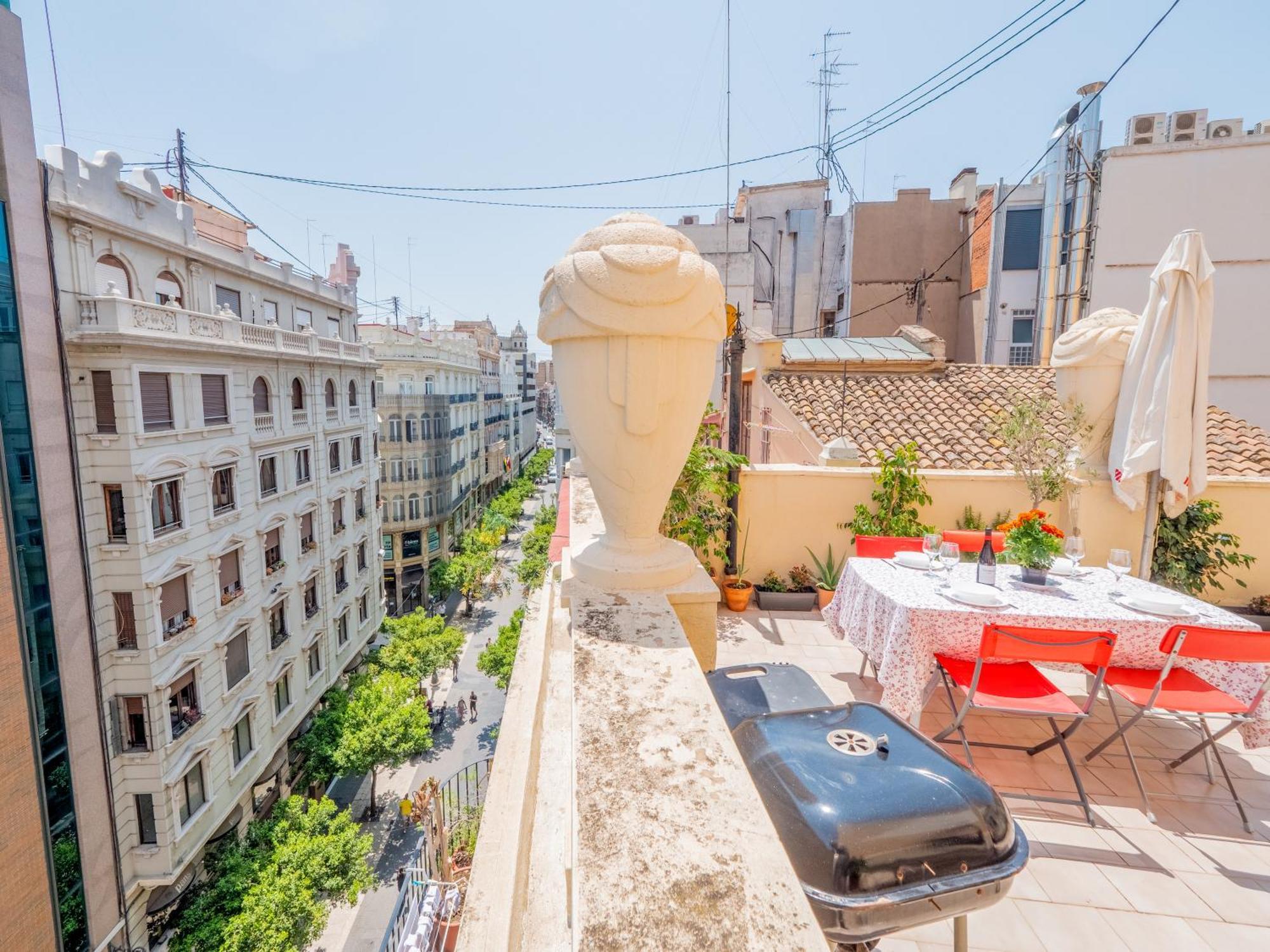 Ferienwohnung Atico De Lujo Plaza Ayuntamiento Valencia Exterior foto