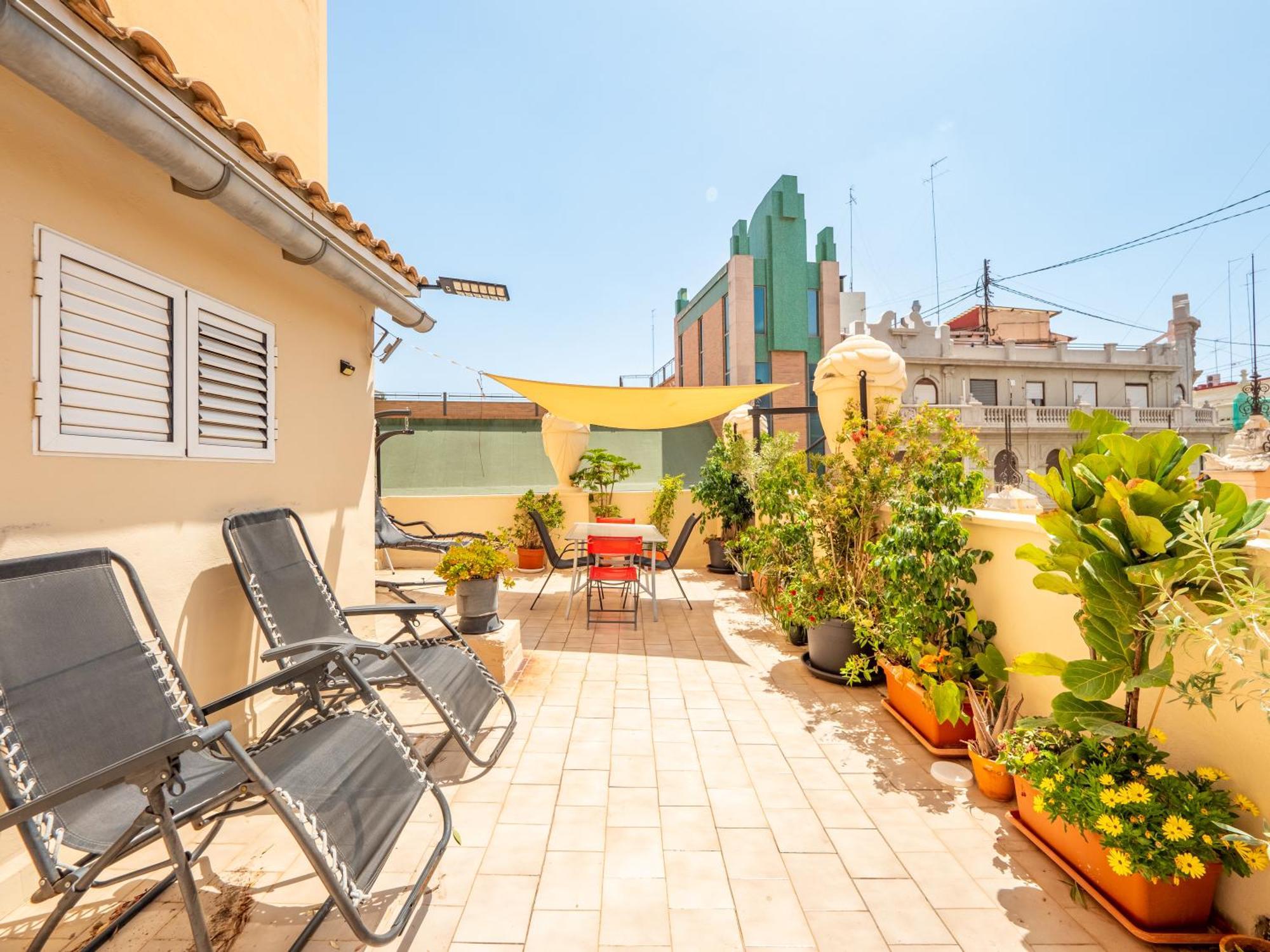 Ferienwohnung Atico De Lujo Plaza Ayuntamiento Valencia Exterior foto